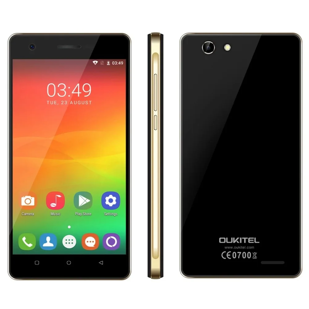 Original OUKITEL C4 Smartphone 5 0 inch IPS Screen Android 6 0 MTK6737 Quad Core 1