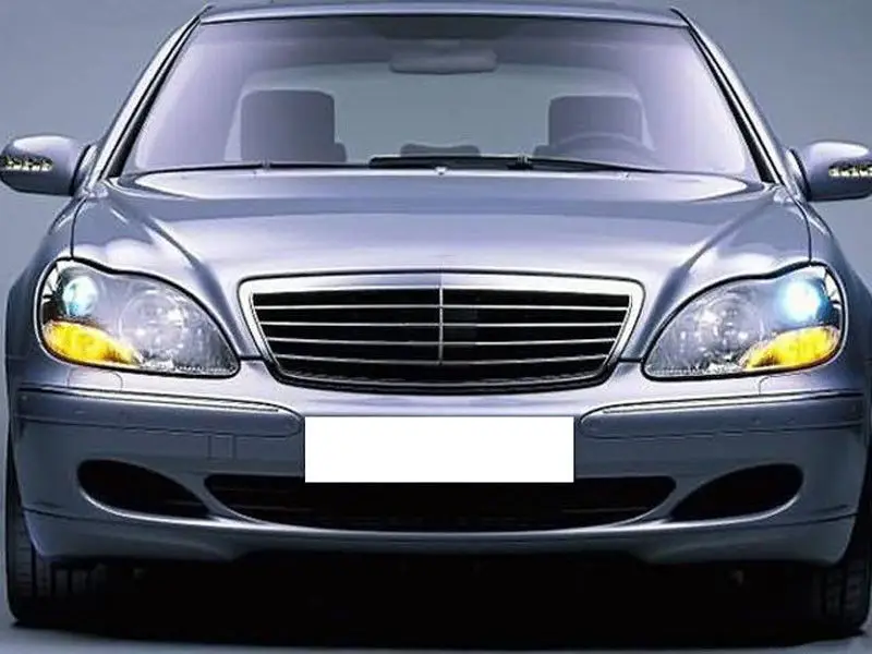 Для Benz W220 S280 S300 S320 S350 S500 S600 3 шт. крышка противотуманной фары + решетка ABS|cover covers|grille