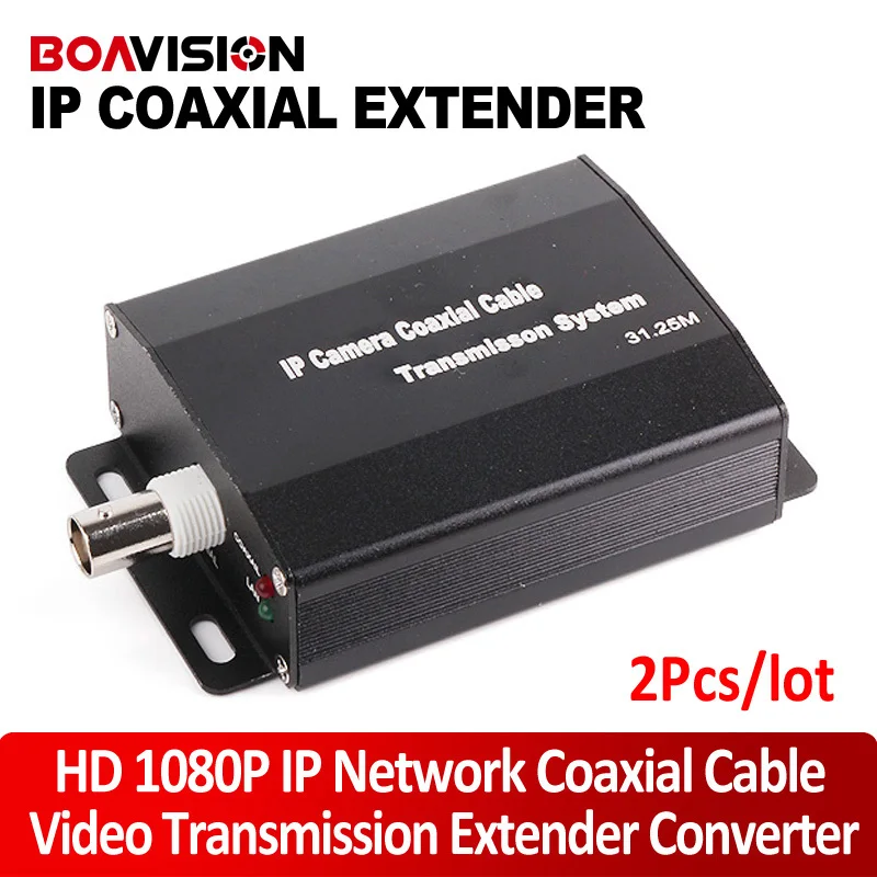 imágenes para 2 Unids/lote 1080 P HD de Red IP de Transmisión Por Cable Coaxial Extender Convertidor Para Cámaras de Red IP imágenes para 2 Unids/lote 1080 P HD de Red IP de Transmisión Por Cable Coaxial Extender Convertidor Para Cámaras de Red IP