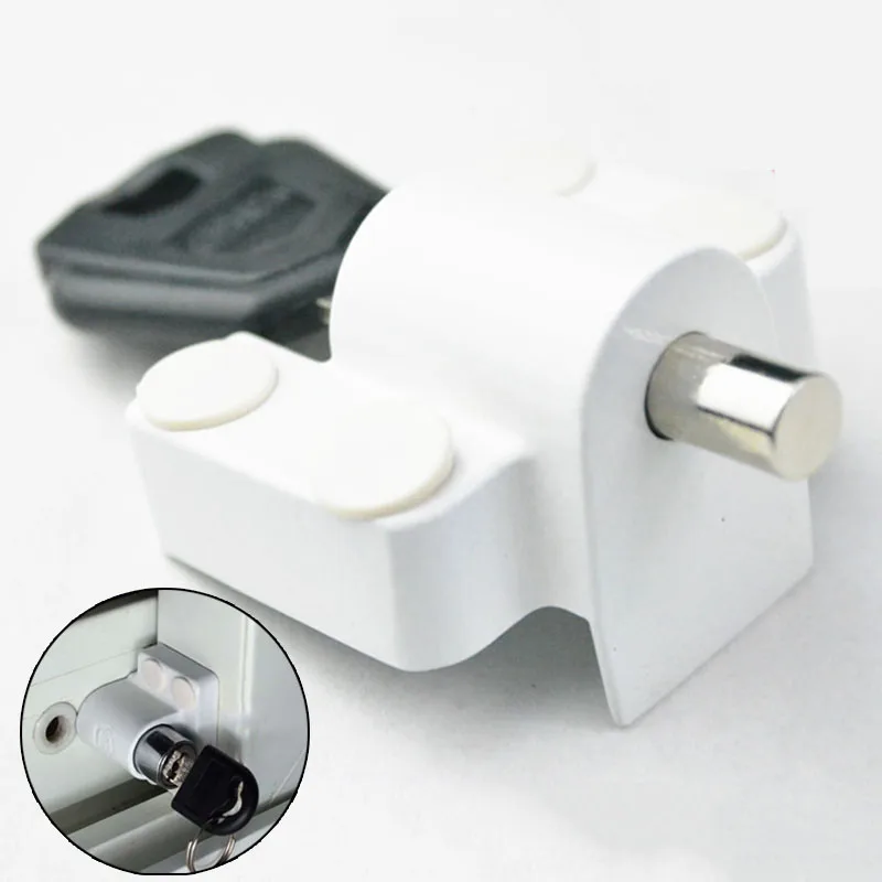 Hot 10PCS Window shield sliding door locks aluminum steel window locks