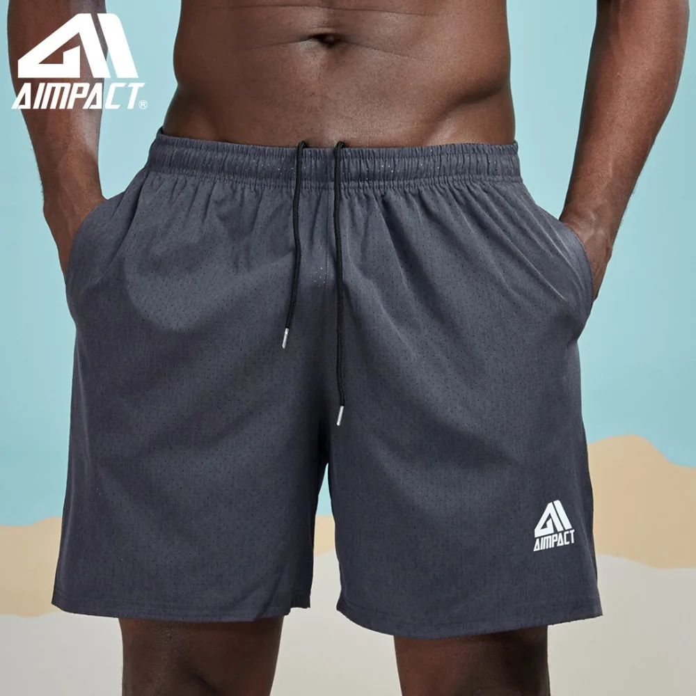 Kopen AIMPACT Mesh Casual Shorts voor Mannen Fast Dry Running Training Gym Workout Trunks Mannelijke Biker Atletische Basketbal Shorts Man AM2066