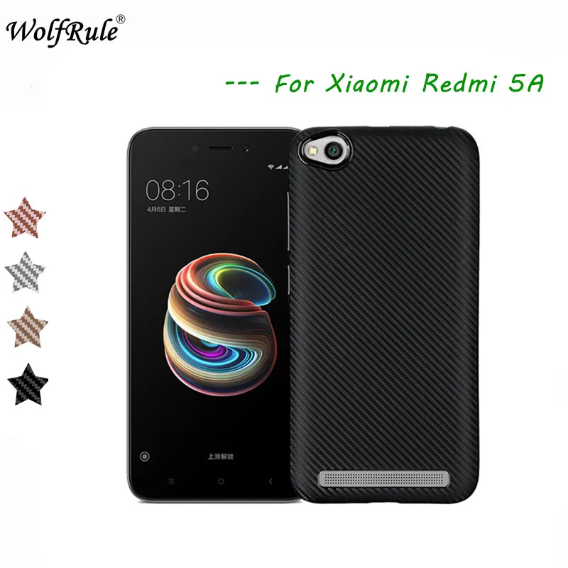 

WolfRule Xiaomi Redmi 5A Case Redmi 5A Cover Luxury Full Protection Carbon Fiber TPU Case For Xiaomi Redmi 5A Phone Shell 5.0