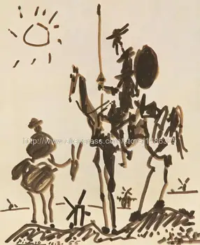 

Large Canvas Wall Art Abstract Wall Art Sets Poster Beautifu Painting Abstract Picture Of Don Quixote Figure