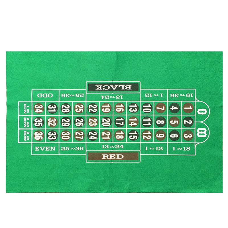 

New Arrival 60*40cm Easy to carry - Anti-pilling Russian roulette Poker Table Cloth Poker Set Fichas Fietro Felt Board Cloth