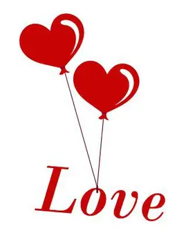 

fashion love sign heart wall vinyl sticker custom made home decoration Poster