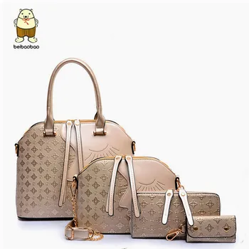 

Beibaobao Brands Women messenger bags Women handbags Ladies Key bags Crossbody pack Long Wallet Purse 4PCS/ Set handbag Bolsas