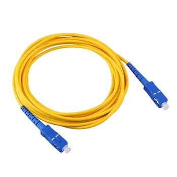 

10pcs/lot fiber optic patch cable SC/UPC to SC/UPC 3m SM 9/125 simplex SCUPC-SCUPC PatchCord 2.0mm or 3.0mm Fiber Optic Jumper