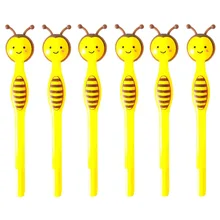 6 шт гелевых ручек иглы пчела моделирование нейтральная ручка школьные канцелярские принадлежности офисные принадлежности для детей подарок