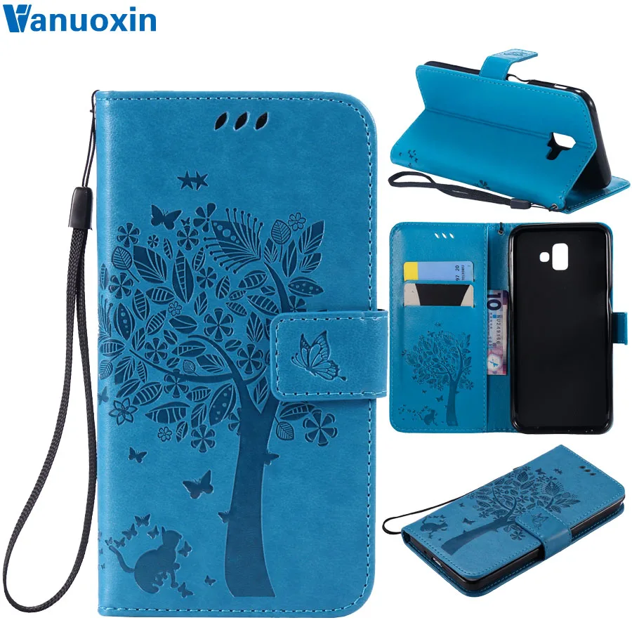

Phone Cases For Fundas Samsung J6 2018 case For Coque Samsung Galaxy J6 Plus J610 J610F SM-J610F Wallet Flip Cover Leather Case