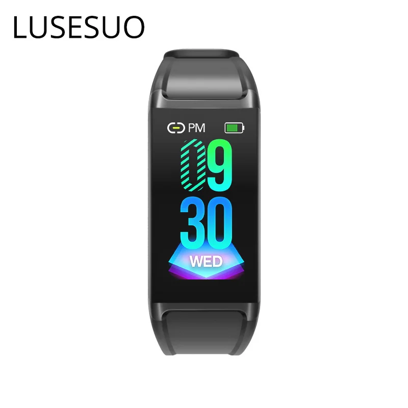 Lusesuo смарт-браслет Цвет Экран водонепроницаемый IP67 Фитнес трекер Шагомер крови
