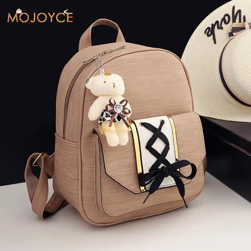 Винтаж набор рюкзак Mochila для Дамские туфли из pu искусственной кожи рюкзак для девочек школьные сумки на плечо 3 шт./компл. рюкзак mochilas mujer