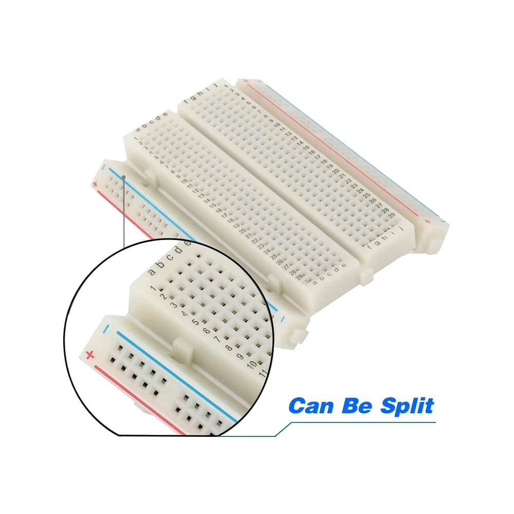 3PCS HIGH QUALITY 400 Holes Mini Solderless  PCB Breadboard Universal Test  Breadboard with keyestudio color  Packaging