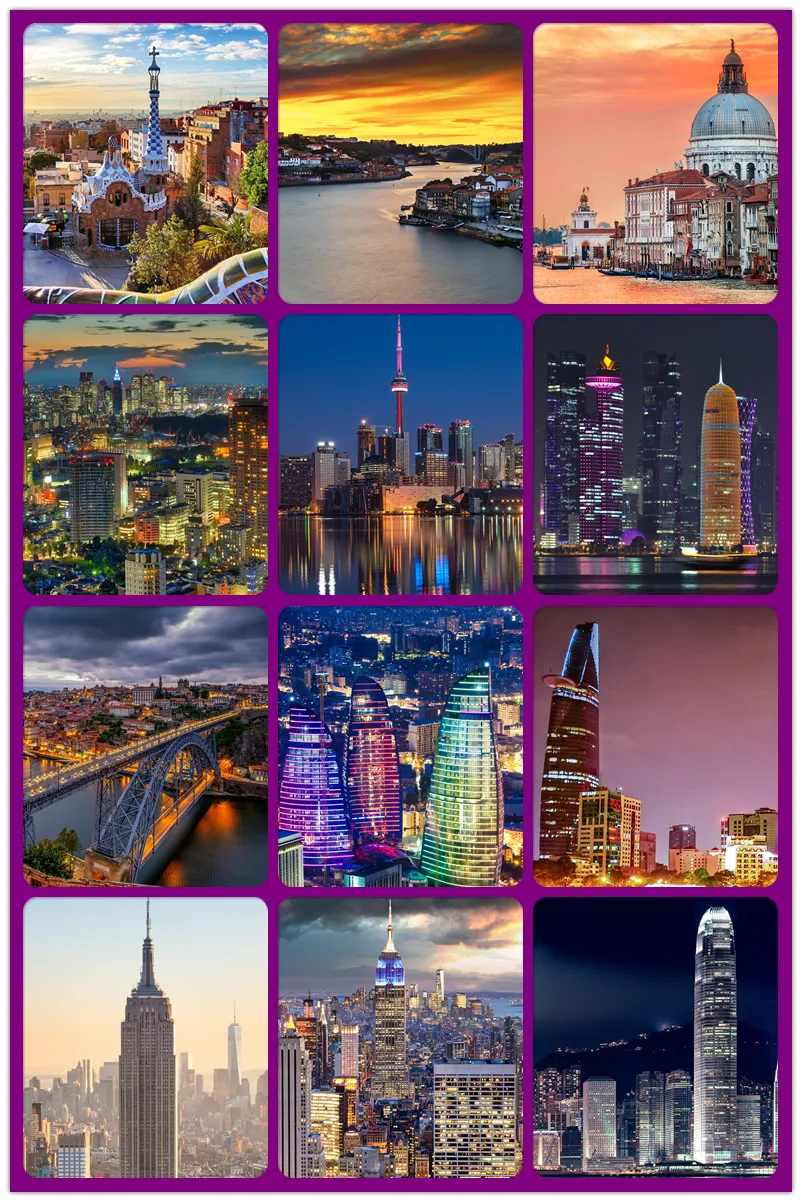 Diamond Painting Scenic modern city night view Diy Full Square Daimond