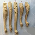 Premintehdw Massivholz Geschnitzte Möbel Bein Beine Füße hocker bar dressing make up-in Möbelfüße aus Heimwerkerbedarf bei