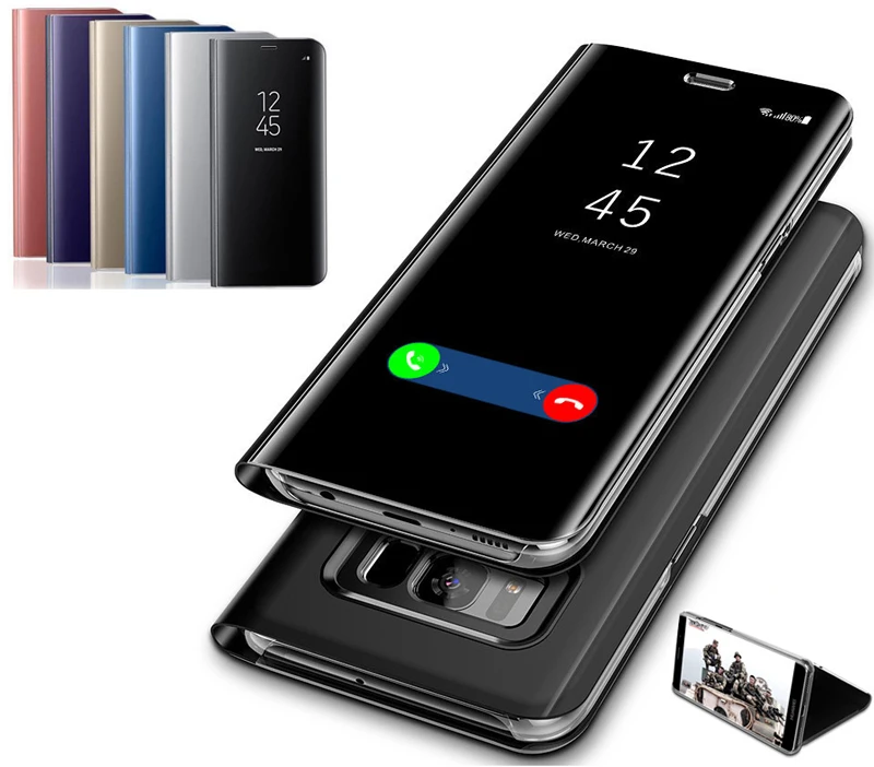 

Smart Mirror Flip Case For Huawei Honor P20 P30 Lite Mate 20 10 Lite Pro Y6 Y5 Prime 2018 10 8X 7A 7C Y9 P Smart 2019 Cover