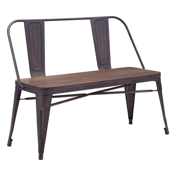 Elio Double Bench Rustic Wood