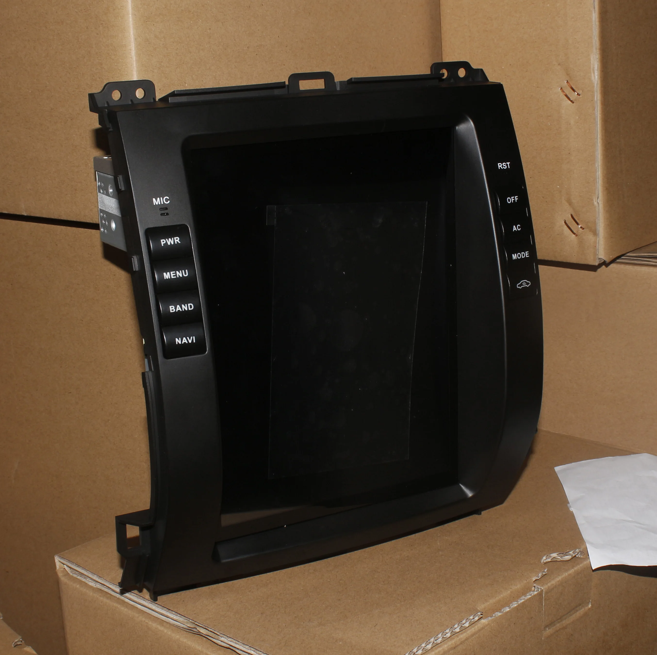 Discount 2 Din Tesla Style 10.4 inch Android 9.0 Car GPS Navigation DVD Player for Toyota Land Cruiser Prado 120 2002-2009/ Lexus GX470 5