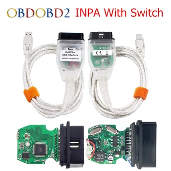 

Best For BMW INPA K+CAN Cable INPA K+DCAN Switch USB Interface For BMW From 1998 To 2008 With K-LINE Protocol Free Ship
