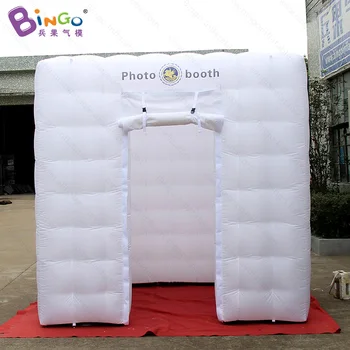 

FACTORY OUTLET HOT SALES 2.4x2.4x2.4m inflatable white photo kiosks with customized for advertising tent toy