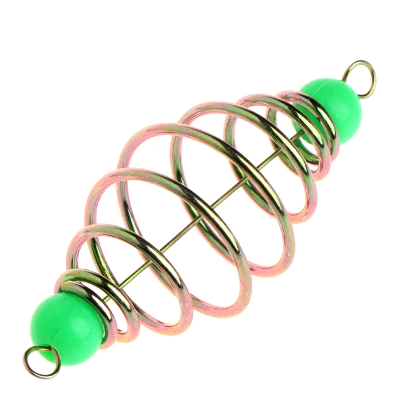 10 Pcs/Set Fishing Bait Spring Lure Inline Hanging Tackle Stainless Steel Feeder