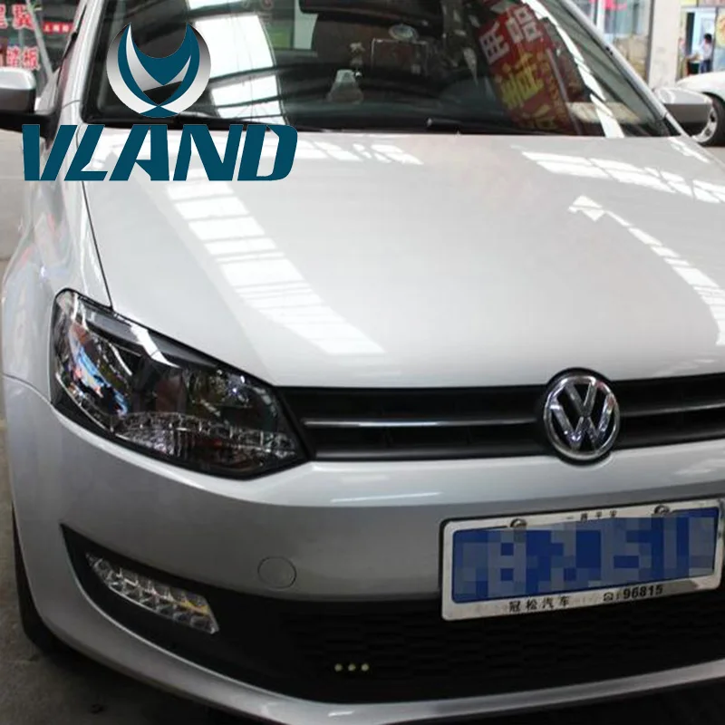 VLAND завод для автомобильных головных ламп Volkswagen POLO 2011 Up LED свет H7 Bi Xenon проектор Plug