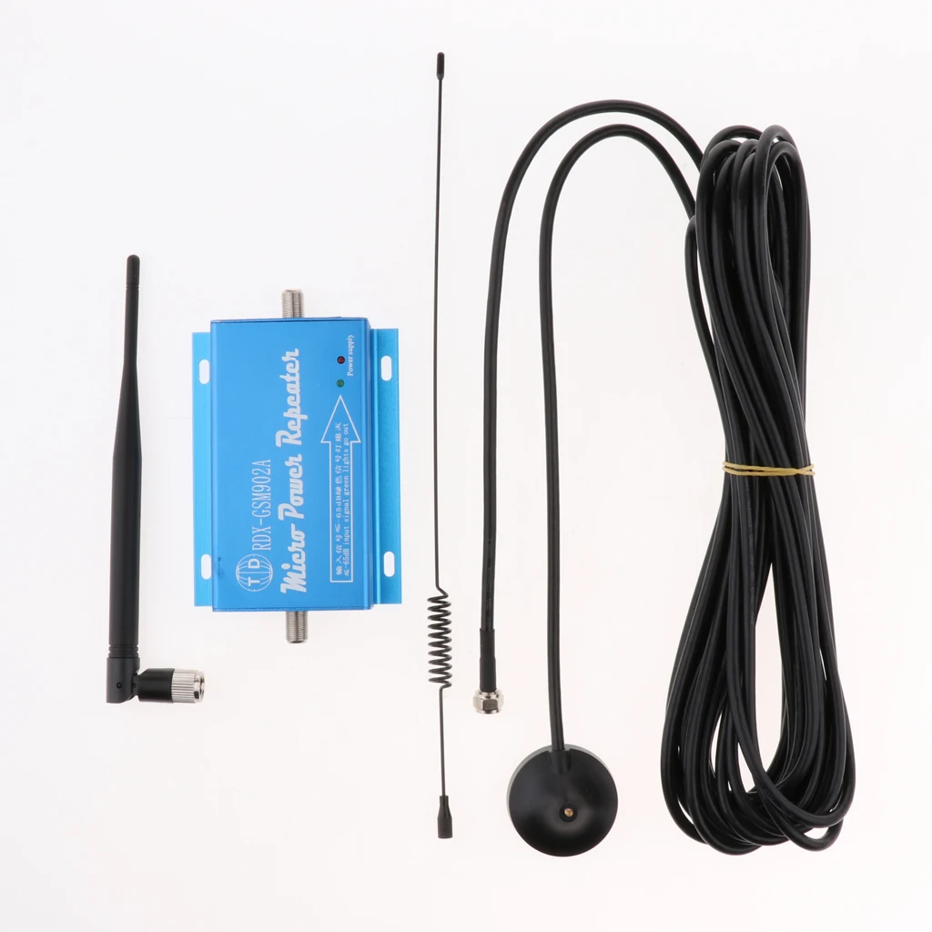 

Protable Cell Phone Signal Booster Amplifier Repeater 900MHz for Home and Office GSM902 Support 2G 3G 4G Blue