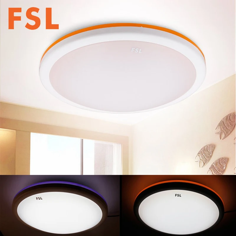 

FSL LED 42CM 24W 2 Color Ceiling Light 6500K White Aluminum Alloy Acrylic Shell Lamp for Bedroom Living Room