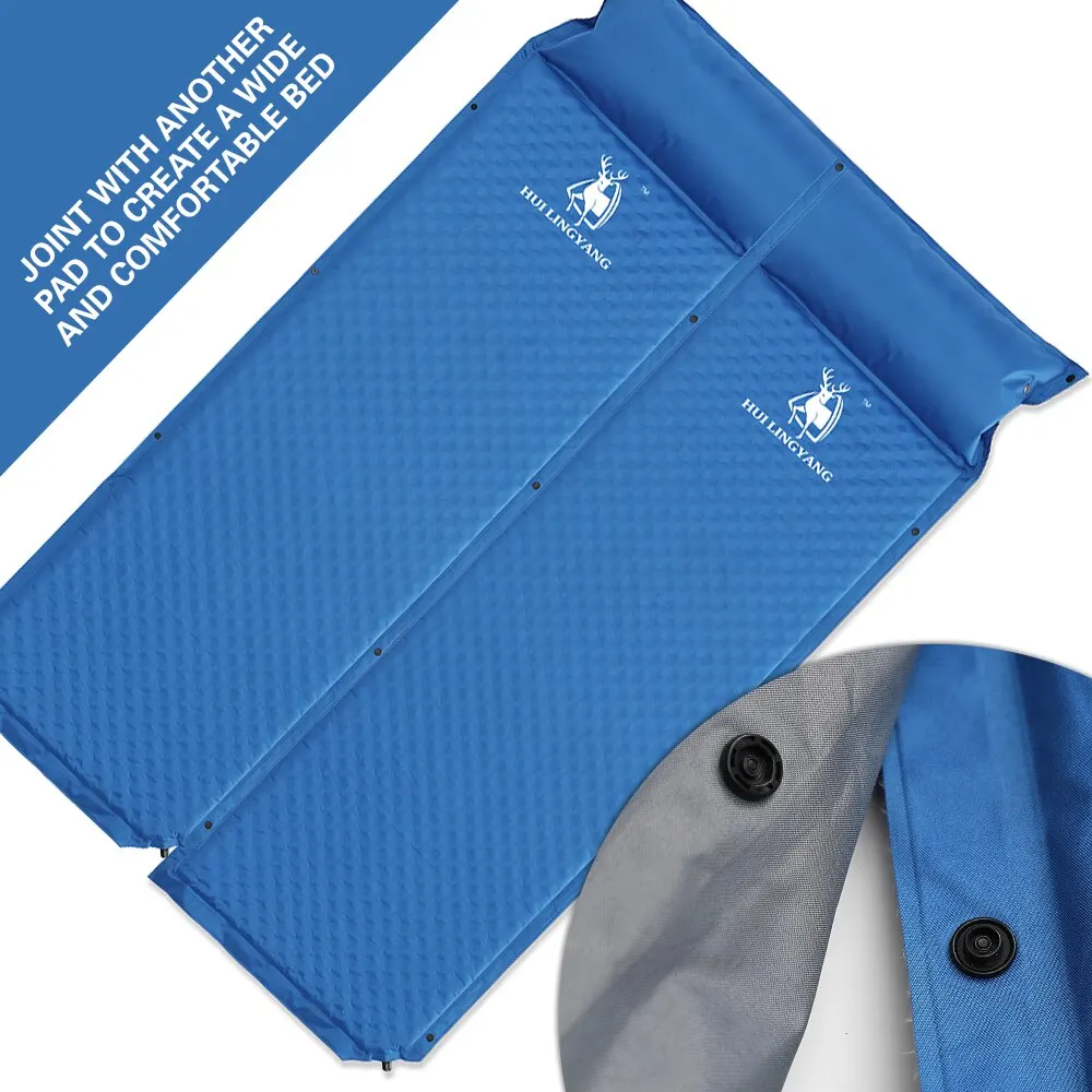 # Utralight في الهواء الطلق التخييم حصيرة التلقائي تضخيم وسادة النوم مع المدمج في وسادة نفخ فراش المحمولة وسادة النوم