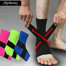 2 шт. не скользящие дышащие быстросохнущие носки поддержка лодыжки Бег профессиональный Баскетбол Регулируемая лямка на лодыжку протектор