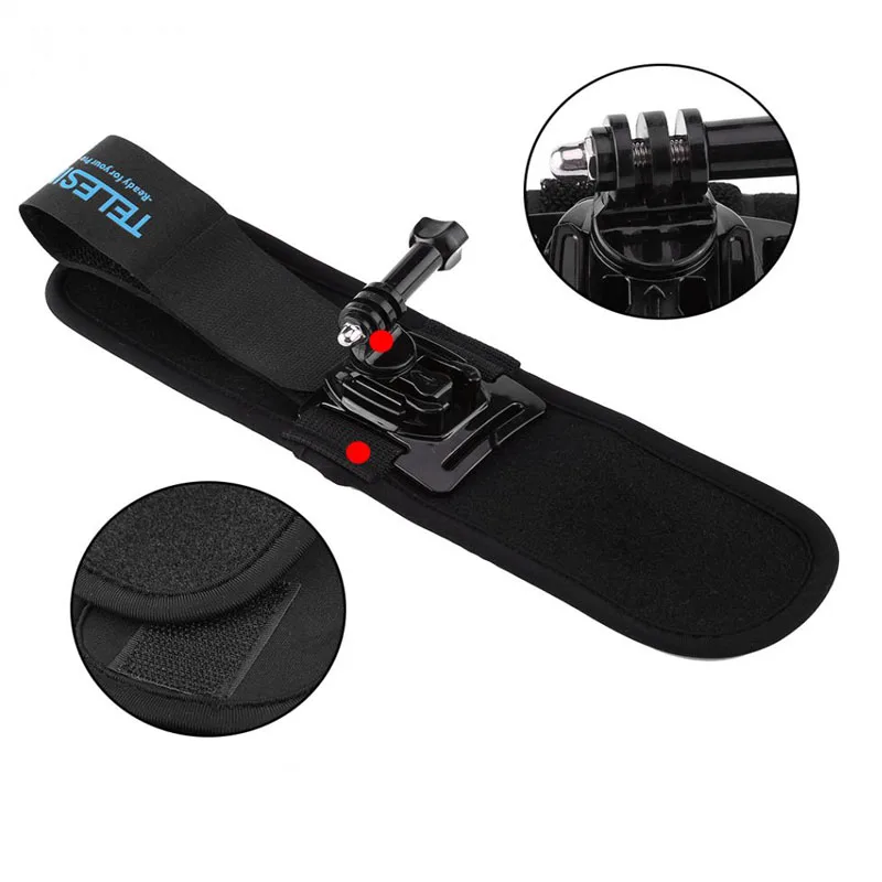  360 Degree Wrist Strap Rotary Wrist band Arm Hand Strap Belt Mount  For GoPro Hero 5 Hero 4 3 Camera Diving  Biking Extreme Sports (11)