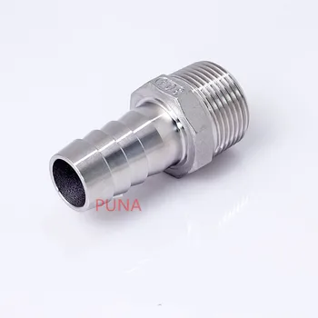 

1/4"BSPT Male Thread Pipe Fittings x 12MM Barb Hose Tail Connector Joint Pipe Stainless Steel SS304 connector Fittings