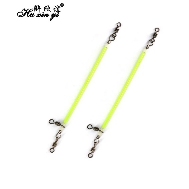 

HXY 10PCS Luminous Stainless Steel Balance Rolling Swivel Rotary Sea Fishing Anti Tangle Salmon Fishing Tackle Balance Connector