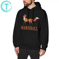 Худи Marshall, худи лиса Marshall, мужской длинный пуловер, худи из хлопка для улицы, Осенние, крутые, серые толстовки XXX