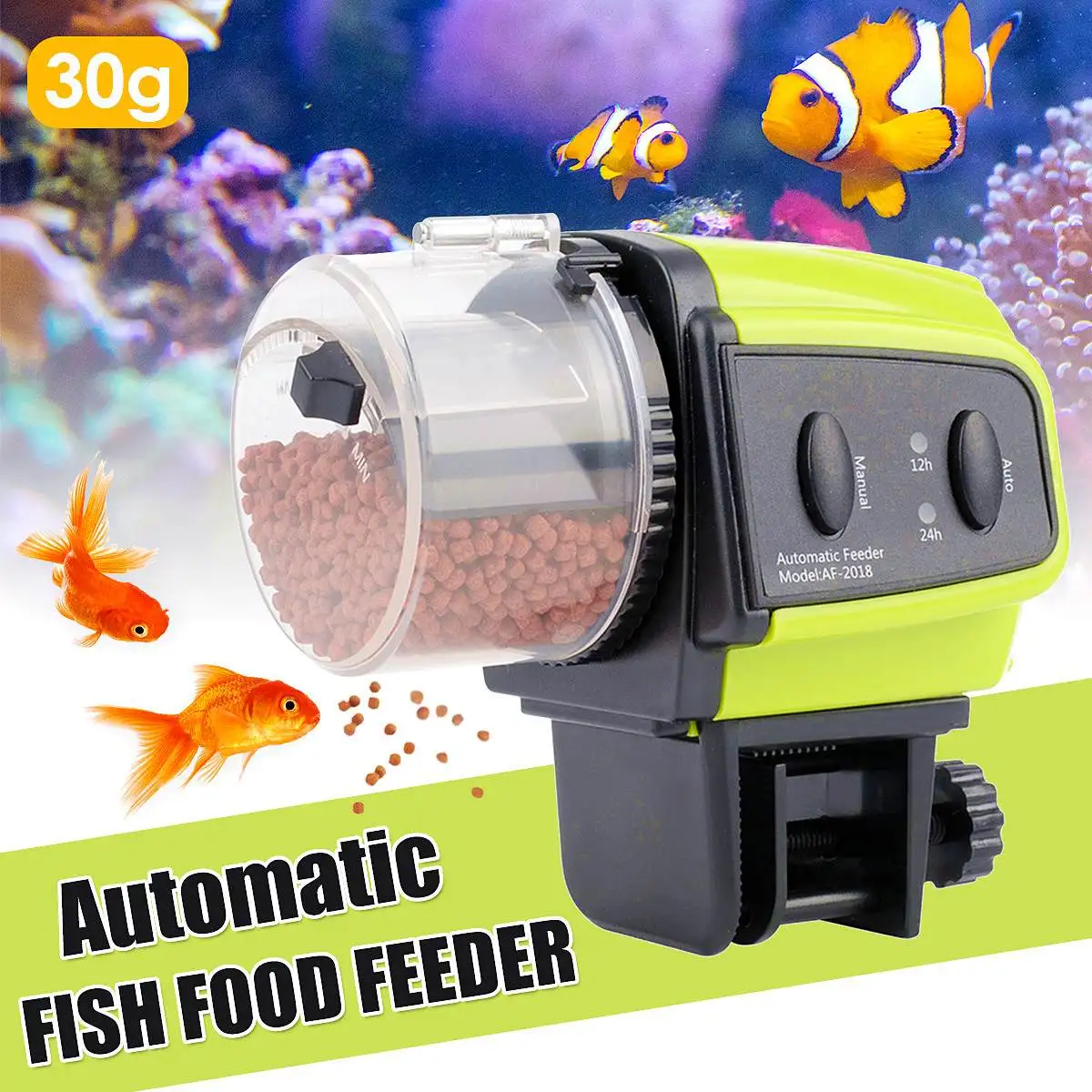 1 шт. автоматический электрический пластиковый таймер резервуара для рыб, кормушка для аквариума, переносные инструменты для подачи рыбы