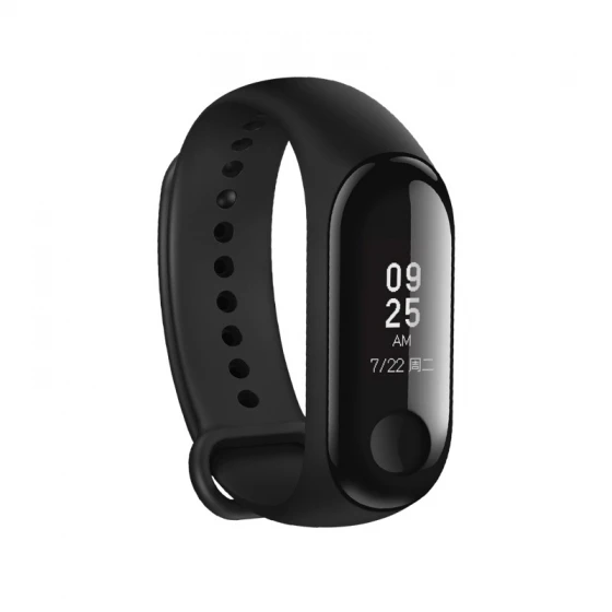 Xiaomi Mi Band 3 Смарт-браслет-черный, 0,78 дюймовый OLED мгновенное сообщение Идентификатор вызывающего абонента погода предвещение Прямая поставка - Цвет: Черный