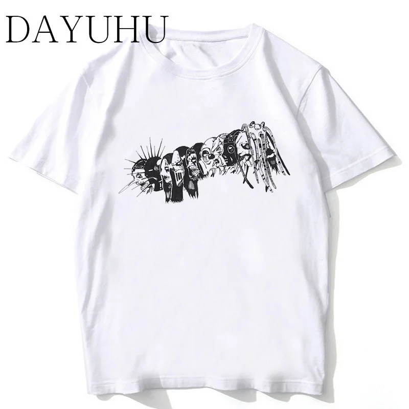 

slipknot music band t shirt men Summer print T-Shirt boy short sleeve with white color Fashion tshirt Top Tees