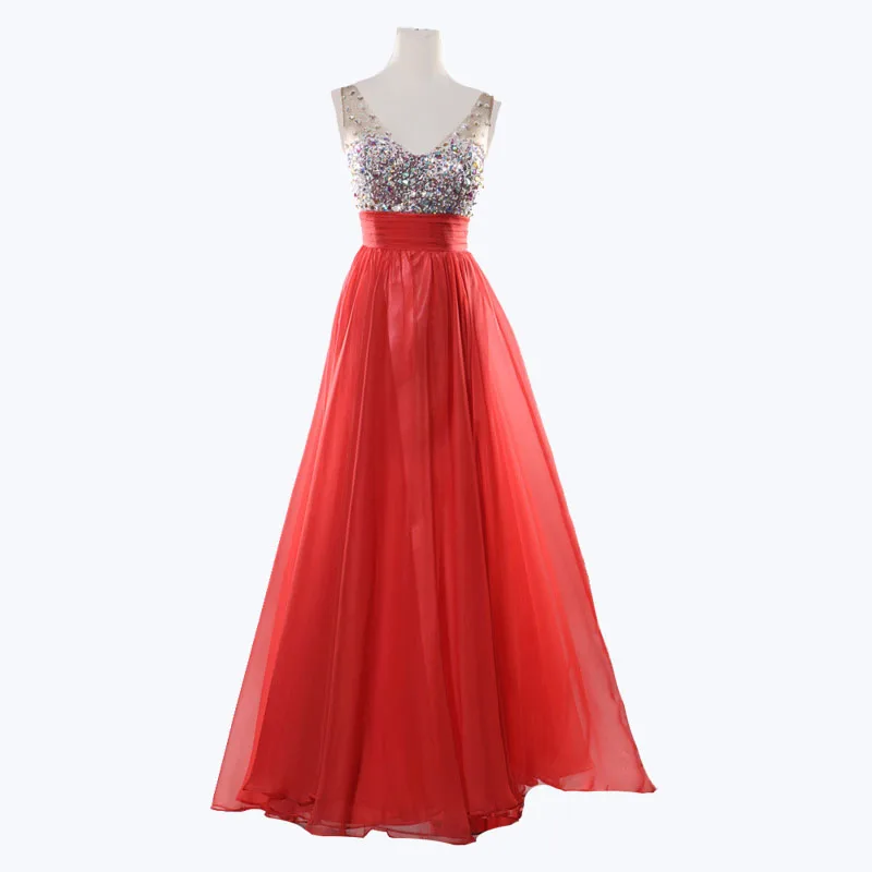 SEBOWEL Sexy Summer Sleeveless Long Party Dresses Floor-Length Chiffon Lace Womens Formal Dresses Robe Femme Ete 2017 Bluewhite (1)