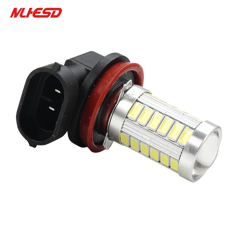 

2x LED Car Headlamp Fog Lamp H8 H11 5630 33SMD Automobile Daytime Running Light Auto Light-emitting Diode DRL Bulb Accessories