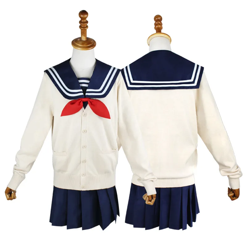 

My Hero Academia Cosplay Costume Anime Cosplay Boku no Hero Academia Himiko Toga JK Uniform Women Sailor Suits with Sweaters