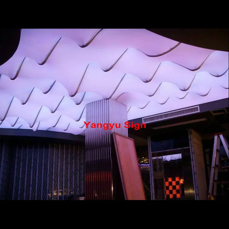 

Colored translucent PVC stretch ceiling film hotel decoration customized