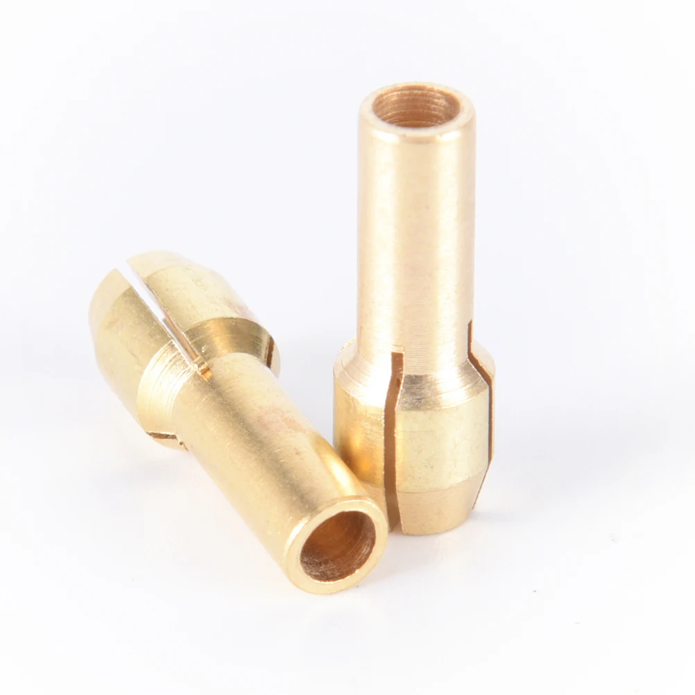 

10X New Drill Chucks Bits Brass Collet Mini Drill Chuck for Dremel Rotary Tool 4.3mm Dia 0.5mm-3.2mm Power Tool Accessory