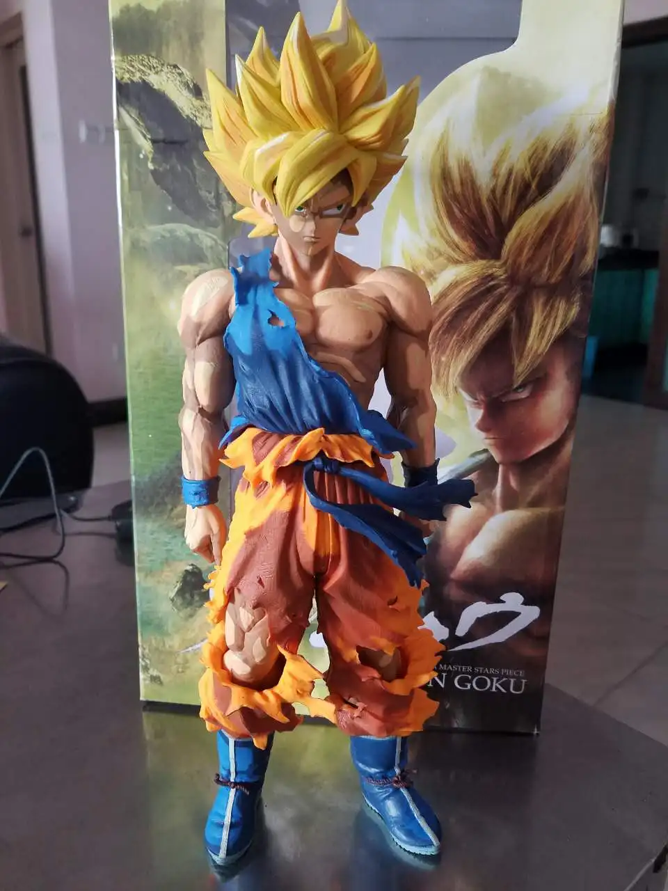 Huong Anime Figur 34 см Dragon Ball Z Son Goku Рисованные комиксы Ver. ПВХ фигурка Коллекционная