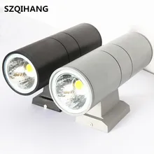 Открытый водонепроницаемый настенный светильник 10 Вт 20 Вт 30 Вт светодиодный COB двойной настенный светильник круговой настенный светильник наружный настенный светильник садовый точечный светильник