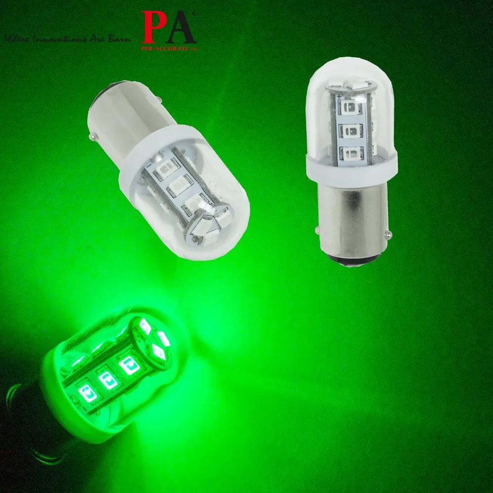 PA LED 2pcs x Marine Drain Plug Navigation Boat Green 15SMD 2835 LED
