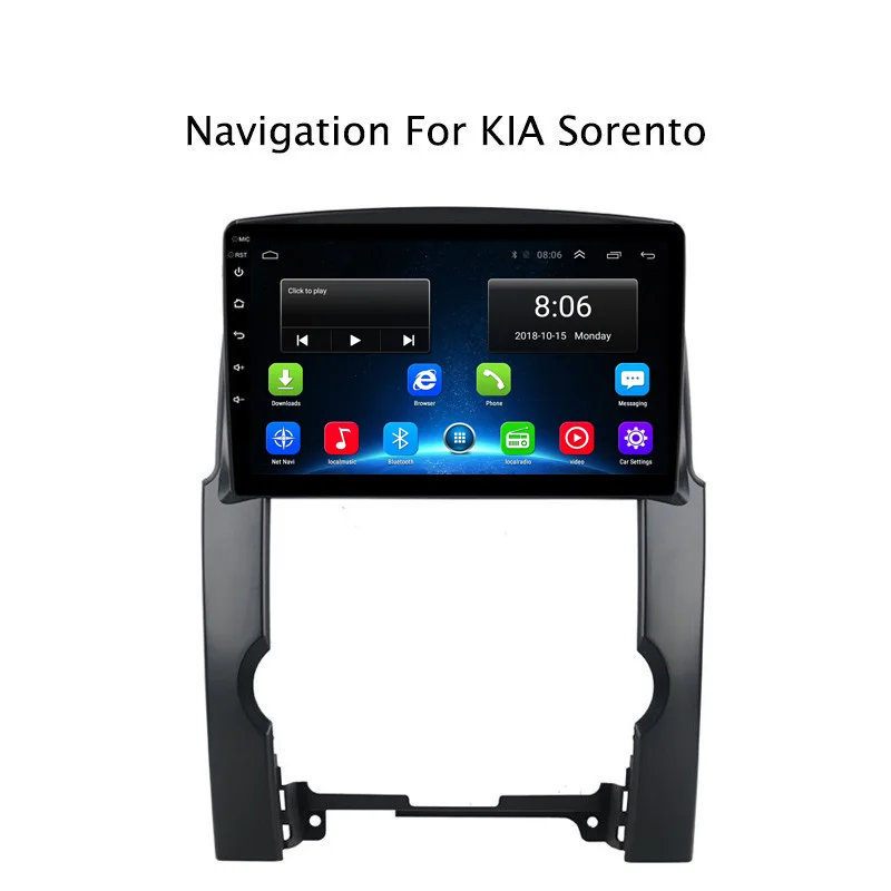 NAVITOPIA 10 1 дюймов 4G LTE WIFI головное устройство для Kia Sorento 2009 2010-2012 Android 6 0 2G + 32G