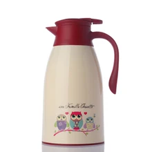 Mode Cartoon Eule Katze 1.6L/1,9 LThermo Krug Wärmekocher Vakuumisolierte Kaffeekanne Tee Thermoskannen Cups Freies verschiffen