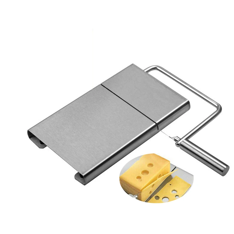 

Stainless Steel Cheese Slicer Cutter Butter Knife with Cheese Board for Dessert Cake Cutting Machine Cooking Tools