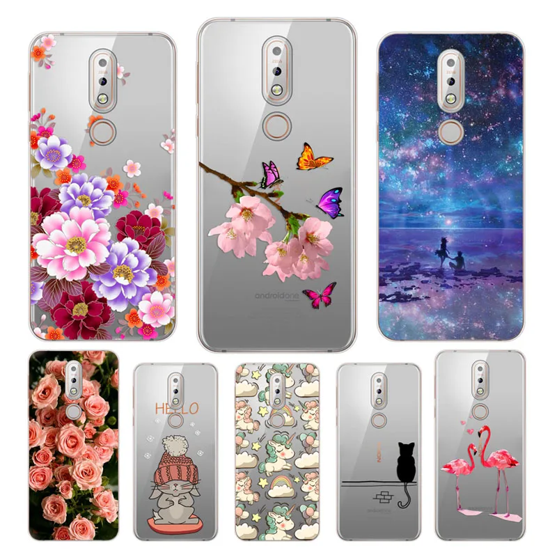 

Silicone Coque Nokia 7.1 Case Cartoon Patterns Soft TPU Cover Case For Nokia 7.1 Protective Phone Cases for Nokia 7.1