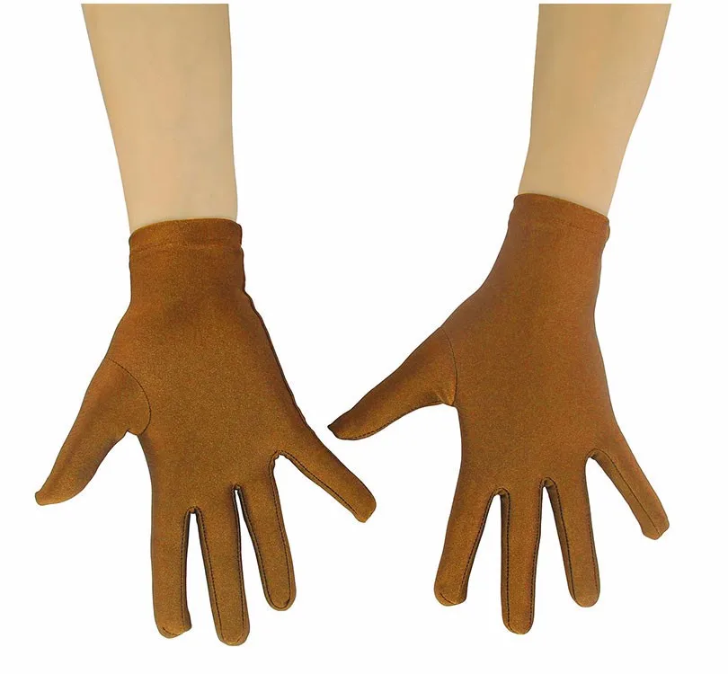 Ensnovo для взрослых 10 дюймов Длина запястья лайкра спандекс полный палец эластичная короткая перчатка костюмы на Хэллоуин велосипед перчатки для мотокросса
