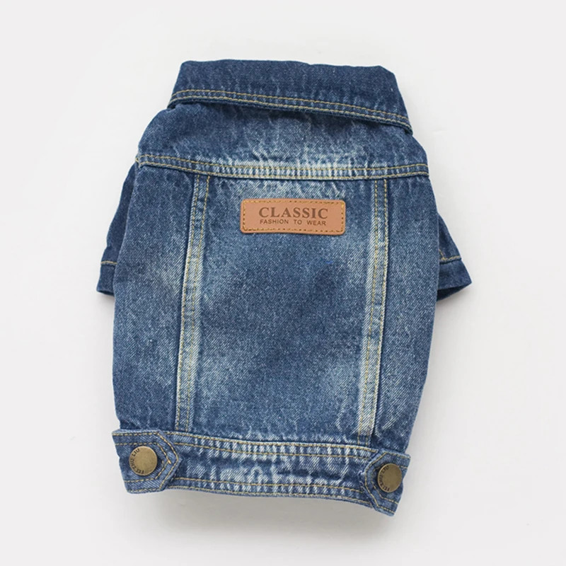 

Classic Jean Dog Clothes Spring Autumn Puppy Denim Jacket Pet Clothing for Chihuahua Yorkies French Bulldog Coat ropa perro YP27